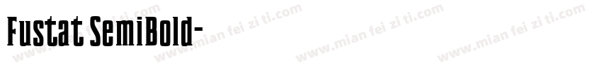 Fustat SemiBold字体转换